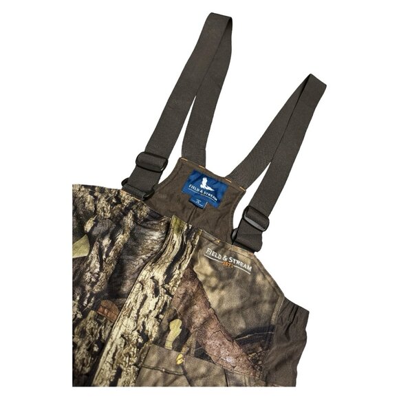 Mossy Oak Field Stream Camo Outdoor Hunting Fishing Winter Overalls Pants Youth - Picture 2 of 7